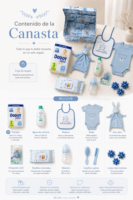 Dulce Bienvenida – Cesta Bebé